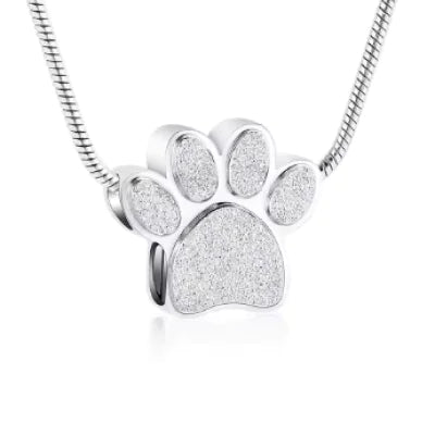 Sparkly Paw Charm Necklace