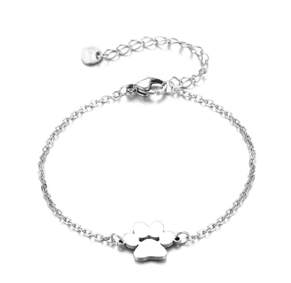 Stainless Steel Paw Bracelet