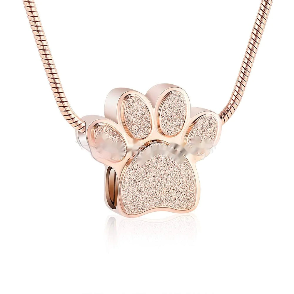 Sparkly Paw Charm Necklace