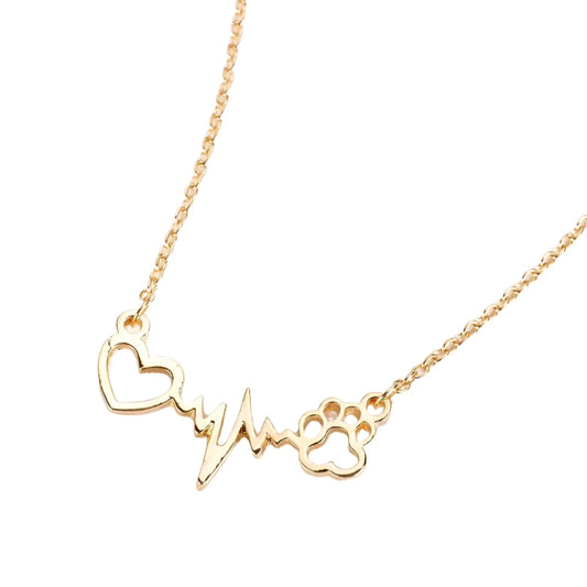 Paw Heartbeat Necklace