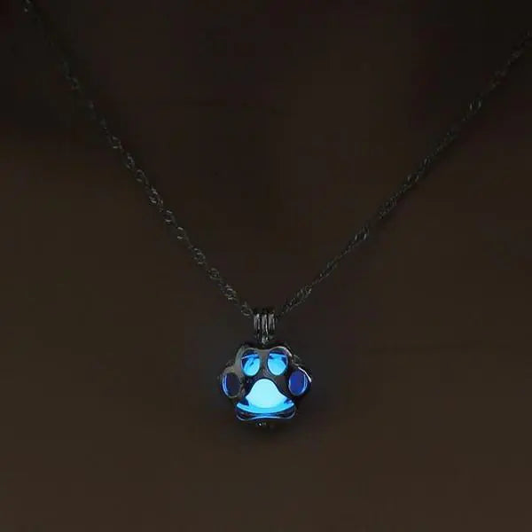 Glowing Paw Necklace