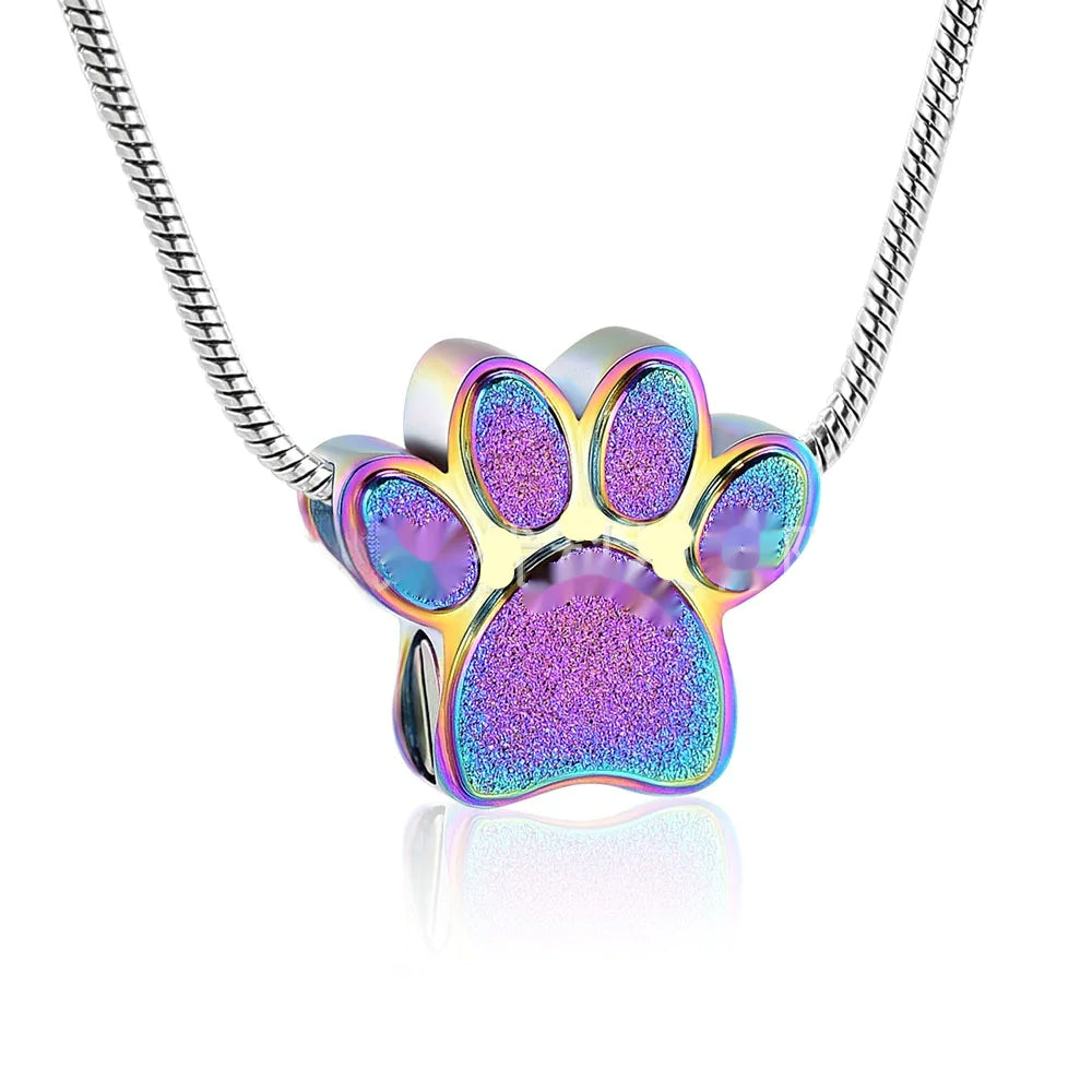 Sparkly Paw Charm Necklace